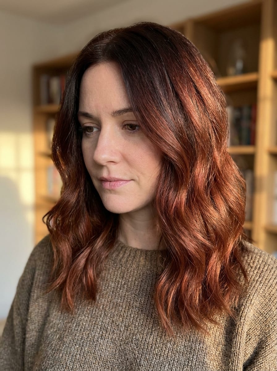 Dunkles Kupfer - Kupfer Haarfarbe